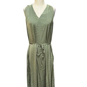 Banana Republic Green Wrap Maxi Dress NWT Medium Tall